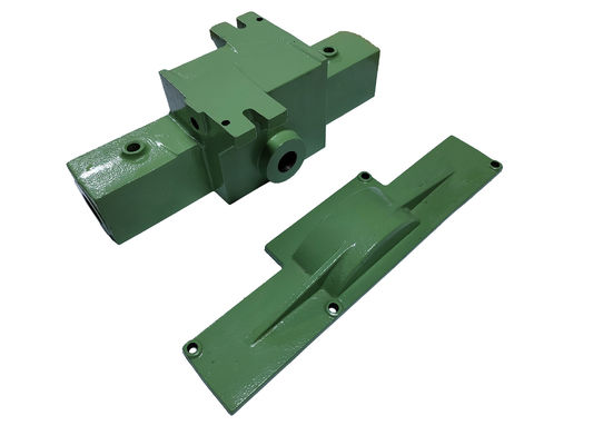ASTM A536 65-45-12 Χύτευση μεταλλικών εξαρτημάτων Powder Coat And Precision Machining Housing για διπλή αντλία